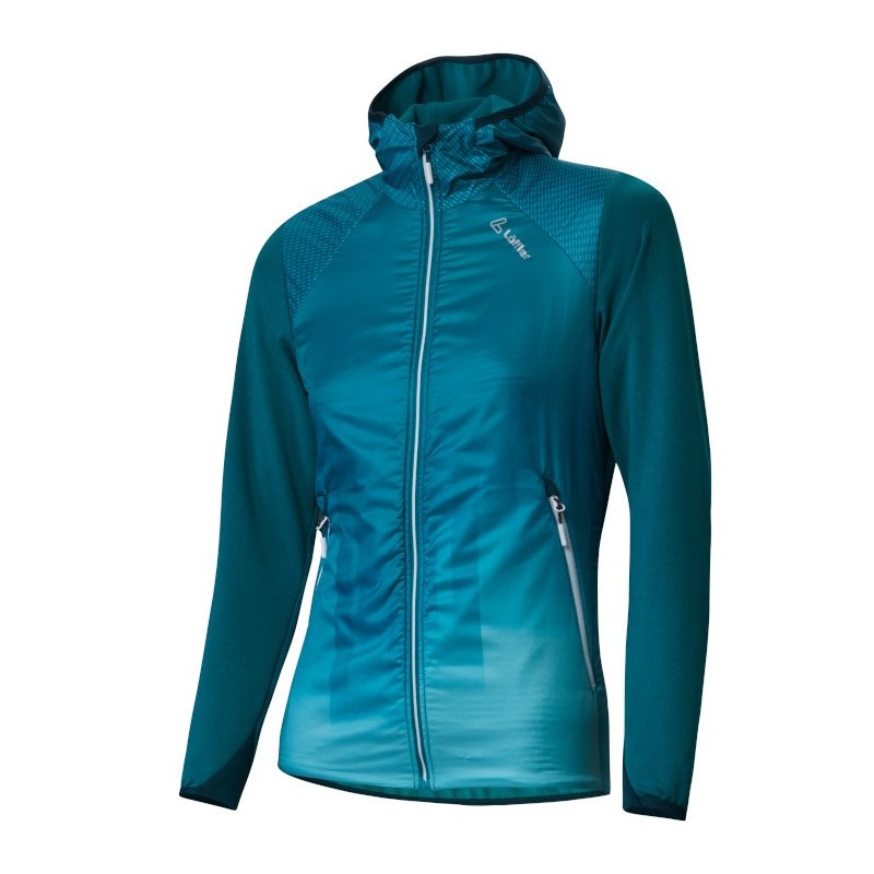 Kvinnors huva jacka Löffler Speed Primaloft Next Lagunen Kvinnors huva jacka Löffler Speed Primaloft Next Lagunen